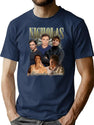 Vintage Icholas Alexander Chavez Bootleg Bootleg Graphic T-Shirt - Navy