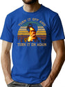 Vintage It Arts Crowd Sitcom - Turn It Off And Turn It On Again T-Shirt for Men & Women, T-Shirts Graphic Tee - Blue