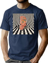 Vintage Melophobia Funny The Elephant Graphic Art Style T-Shirt T-Shirt for Men & Women, T-Shirts Graphic Tee - Navy