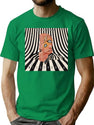 Vintage Melophobia Funny The Elephant Graphic Art Style T-Shirt T-Shirt for Men & Women, T-Shirts Graphic Tee - Green