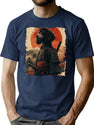 Vintage Poodle T-Shirt T-Shirt for Men & Women, T-Shirts Graphic Tee - Navy