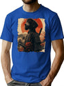 Vintage Poodle T-Shirt T-Shirt for Men & Women, T-Shirts Graphic Tee - Blue