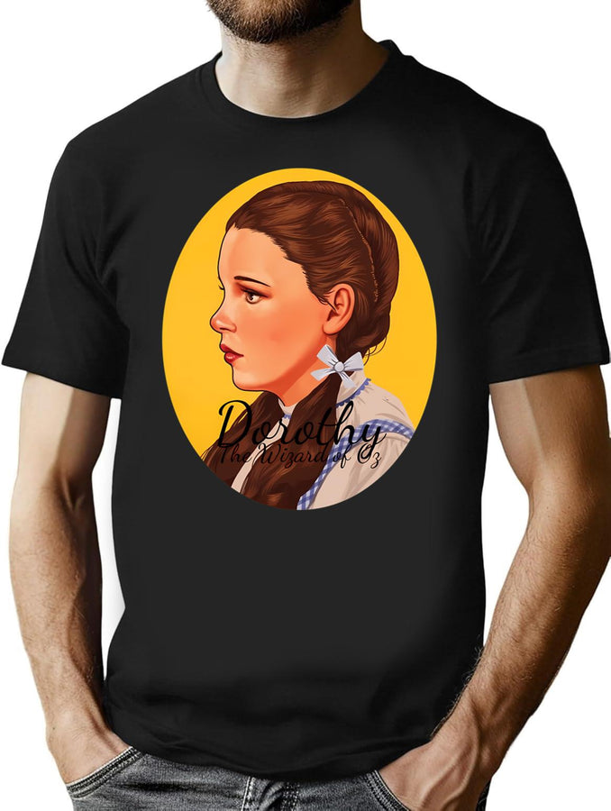 Vintage Poster Fantasy Dorothy Gale (3) T-Shirt for Men & Women, T-Shirts Graphic Tee - Black