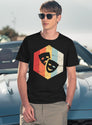 Vintage Retro Drama Masks T-Shirt for Men & Women, T-Shirts Graphic Tee - Navy