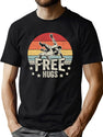Vintage Retro Wrestling Funny Free Hugs Wrestling T-Shirt for Men & Women, T-Shirts Graphic Tee - Green