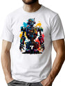 Vintage Robot T-Shirt for Men & Women, T-Shirts Graphic Tee - White