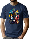 Vintage Robot T-Shirt for Men & Women, T-Shirts Graphic Tee - Navy