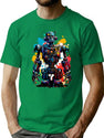 Vintage Robot T-Shirt for Men & Women, T-Shirts Graphic Tee - Green
