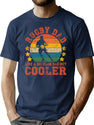 Vintage Rugby Dad Funny Rugby Player Father'S Day Gift T-Shirt for Men & Women, T-Shirts Graphic Tee - Navy
