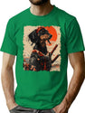 Vintage Samurai Dachshund T-Shirt T-Shirt for Men & Women, T-Shirts Graphic Tee - Green