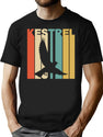 Vintage Style Kestrel Silhouette Shirt T-Shirt for Men & Women, T-Shirts Graphic Tee - Black