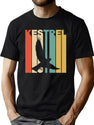 Vintage Style Kestrel Silhouette Shirt T-Shirt for Men & Women, T-Shirts Graphic Tee - Green