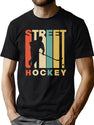 Vintage Style Street Hockey Silhouette Shirt T-Shirt for Men & Women, T-Shirts Graphic Tee - Green