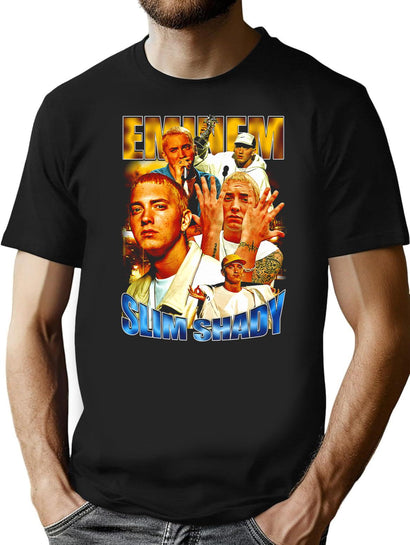 Vintage Style T-Shirt for Men & Women, T-Shirts Graphic Tee - Black