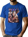Vintage Sylus Bootleg Style Bootleg Graphic T-Shirt - Blue