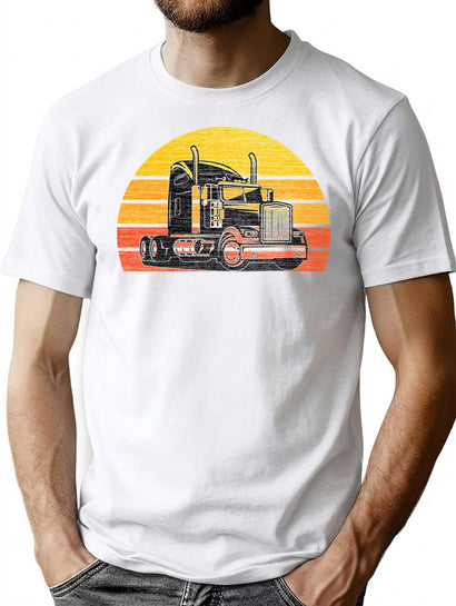 Vintage Truck T-Shirt for Men & Women, T-Shirts Graphic Tee - Black