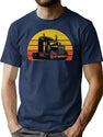Vintage Truck T-Shirt for Men & Women, T-Shirts Graphic Tee - Navy