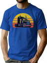 Vintage Truck T-Shirt for Men & Women, T-Shirts Graphic Tee - Blue