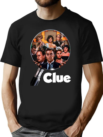Vintage Zoom Clue Movie Squad Classic T-Shirt for Men & Women, T-Shirts Graphic Tee - Black