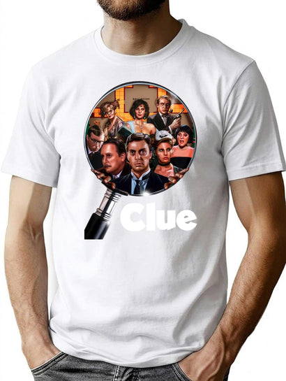 Vintage Zoom Clue Movie Squad Classic T-Shirt for Men & Women, T-Shirts Graphic Tee - Black