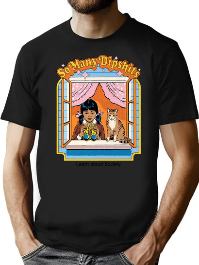 Vintage (4) T-Shirt for Men & Women, T-Shirts Graphic Tee - Black