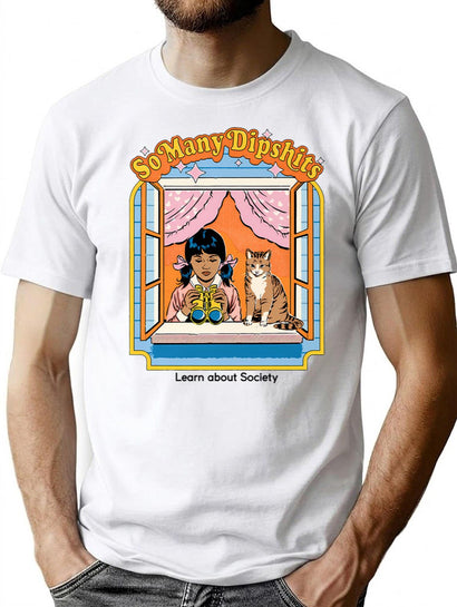 Vintage (4) T-Shirt for Men & Women, T-Shirts Graphic Tee - Black
