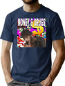 Viper Money Drugs Bootleg Graphic T-Shirt - Navy