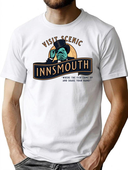 Visit Scenic Innsmouth T-Shirt for Men & Women, T-Shirts Graphic Tee - Black