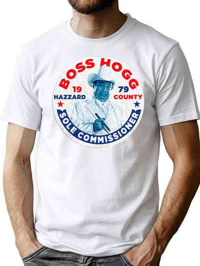 Vote Boss Hogg Dukes of Hazzard T-Shirt for Men & Women, T-Shirts Graphic Tee - Black