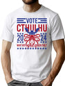 Vote Cthulhu 2024 Funny Election Lovecraftian Gift T-Shirt for Men & Women, T-Shirts Graphic Tee - White