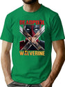 Wacky Ddeaddpoolwolverine Bootleg Graphic T-Shirt - Green