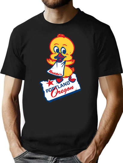 Waddles Restaurant_70S T-Shirt for Men & Women, T-Shirts Graphic Tee - Black