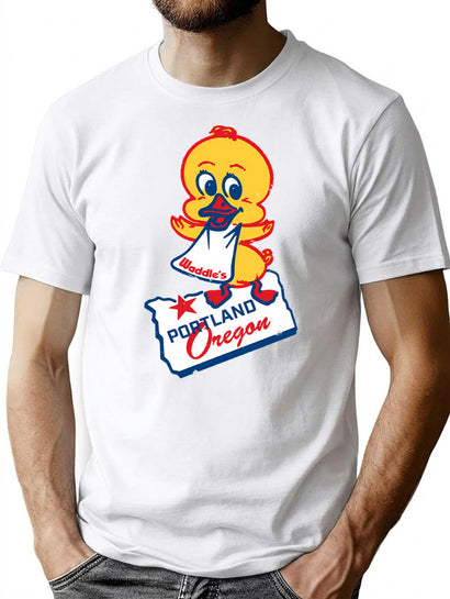 Waddles Restaurant_70S T-Shirt for Men & Women, T-Shirts Graphic Tee - Black