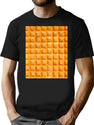 Waffle T-Shirt for Men & Women, T-Shirts Graphic Tee - Black