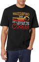 Wakesurfing Dad Cooler Wakeboarder Wakeboarding T-Shirt for Men & Women, T-Shirts Graphic Tee - White