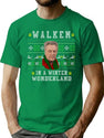 Walken In A Winter Wonderland T-Shirt for Men & Women, T-Shirts Graphic Tee - Green