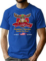 Walley World Moose 1983 Worn Dks T-Shirt for Men & Women, T-Shirts Graphic Tee - Blue