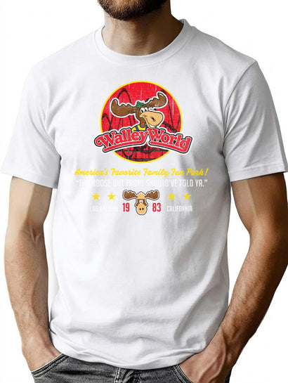 Walley World Moose Park'S Closed Worn T-Shirt for Men & Women, T-Shirts Graphic Tee - Black