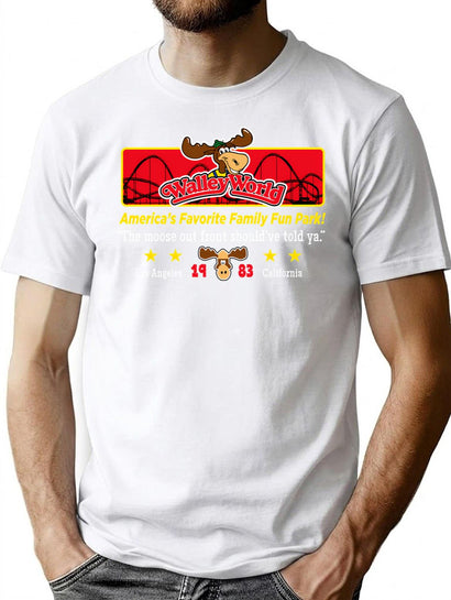 Walley World Park Signage T-Shirt for Men & Women, T-Shirts Graphic Tee - Black