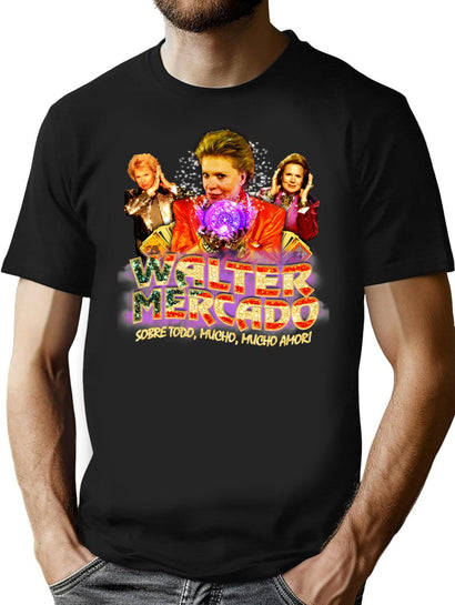 Walter Mercado Bootleg Graphic T-Shirt - Black