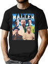 Walter White Vintage 90S Rap Style Walter White Bootleg Fan Bootleg Graphic T-Shirt - Black