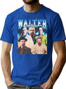 Walter White Vintage 90S Rap Style Walter White Bootleg Fan Bootleg Graphic T-Shirt - Blue