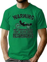 Warning May Spontaneously Start Talking About Recumbents Funny Recumbent Bike T-Shirt for Men & Women, T-Shirts Graphic Tee - Green