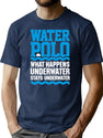 Water Polo What Happens Underwater Stays Underwater T-Shirt for Men & Women, T-Shirts Graphic Tee - Navy