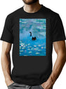 Waterlily T-Shirt for Men & Women, T-Shirts Graphic Tee - Black