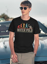 Waterpolo Evolution Water Polo Funny Swimmer Water Ball T-Shirt for Men & Women, T-Shirts Graphic Tee - Navy