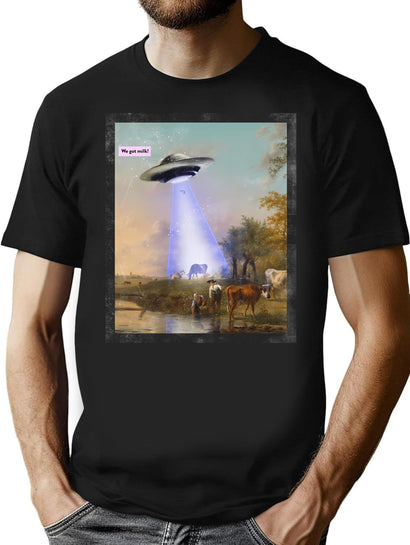 We Got Milk T-Shirt for Men & Women, T-Shirts Graphic Tee - Black