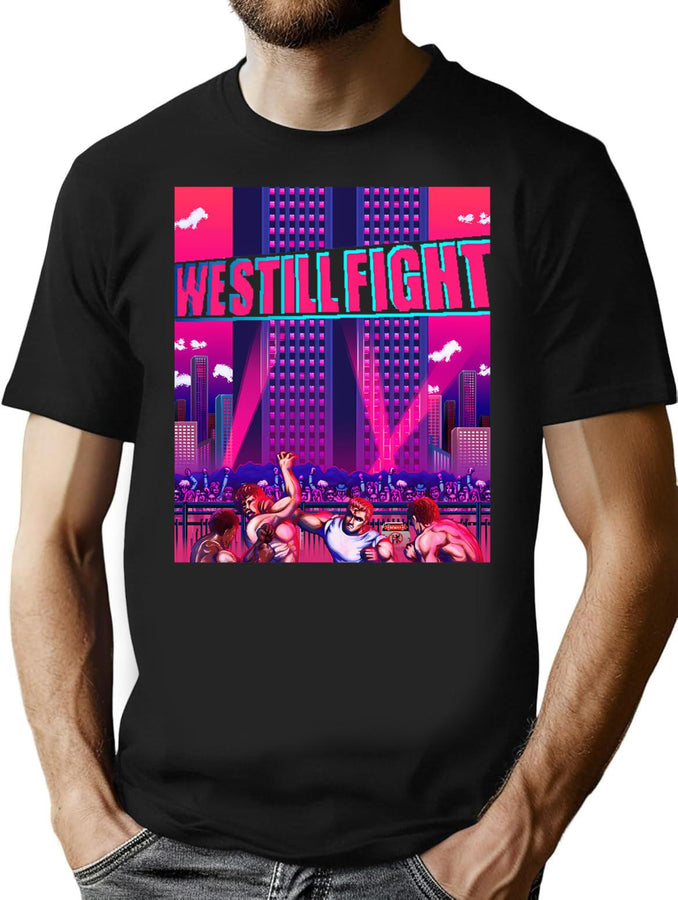 We Still Fight Bootleg Graphic T-Shirt - Black