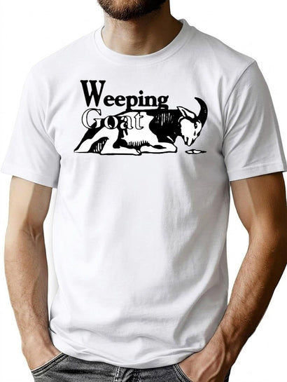 Weeping Goat Logo Bootleg Graphic T-Shirt - Black