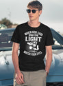 Welder When God Said Let There Be Light I Said Watch Your Eyes T-Shirt for Men & Women, T-Shirts Graphic Tee - Navy